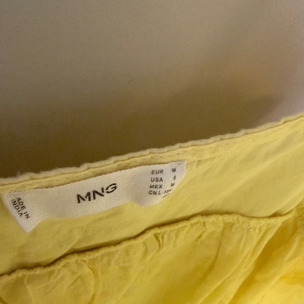 Mango Yellow Tiered Maxi Dress - Picture 3 of 7